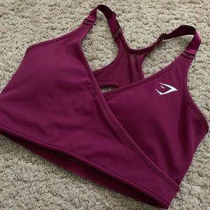 V-neck sport bra